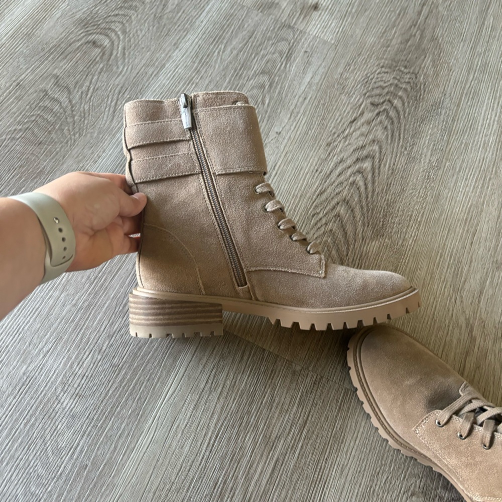 Vince Camuto Fawdry Combat Boot Wild Mushroom - Picture 7 of 8